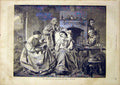 Original Old Antique Print Sisters Bostock Family Portrait French 1866 Victorian