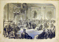 Original Old Antique Print Knighthood St Patrick Dublin Ireland French 1866 19th