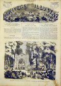 Original Old Antique Print Strasbourg Concours Regional French 1866 Victorian