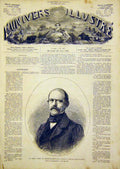 Original Old Antique Print Portrait Othon Bismark-Schoenhausen French 1866 19th