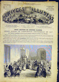 Original Old Antique Print Empress Eugene-Napoleon Children French 1868 19th