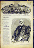 Original Old Antique Print Portrait Auber Institute Music French 1868 Victorian