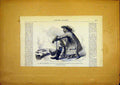Original Old Antique Print Chief Bechuana Tribe Africa French 1868 Victorian
