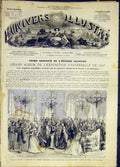Original Old Antique Print Charity Hospital Paris France French 1868 Victorian