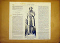 Original Old Antique Print Statue Richard Cobden French 1868 19th