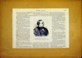 Original Old Antique Print Portrait Lachaud Texier Meilleraye French 1868 19th
