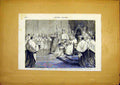 Original Old Antique Print Pope Cardinal Bonaparte Rome French 1868 Victorian