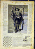 Original Old Antique Print Portrait Hero Army Cattermole French 1868 Victorian