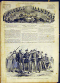 Original Old Antique Print Uniforms Military Guard Mobile French 1868 Victorian