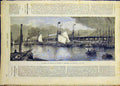 Original Old Antique Print Fishermen Yarmouth Market Fish French 1868 Victorian