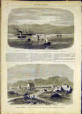 Original Old Antique Print Expedition Abyssinia Antalo Annesley French 1868 19th