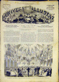 Original Old Antique Print Ball Grand-Hotel Poor French 1868 19th