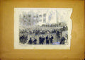 Original Old Antique Print Geographic Society London French 1868 19th
