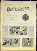 Original Old Antique Print Letter Abyssinia Seal Pictures Fresco French 1868