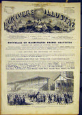 Original Old Antique Print Race Course Boulogne Earl Hastings French 1868 19th