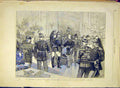 Original Old Antique Print Clinchant Army Paris General Military 1881 Victorian