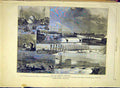 Original Old Antique Print Flood Paris France Marne Railway Seine 1881 Victorian