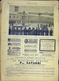 Original Old Antique Print Saint-Petersburg Russia Winter Palace Execution 1881