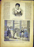 Original Old Antique Print Judic Theatre Rousotte Meilhac Halevy Millaud 1881
