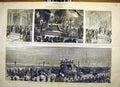 Original Old Antique Print Russia Saint-Petersburg Winter Palace Cathedral 1881