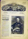 Original Old Antique Print Portrait General Lecointe Governor Paris 1881 19th