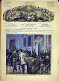 Original Old Antique Print Jury Court Meeting Peinture S∆üã®´Ance French 1881