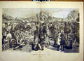 Original Old Antique Print English Promenade Nice Italy Italian French 1881
