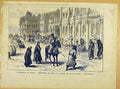 Original Old Antique Print Russia Land-Mines Winter Palace War French 1881 19th