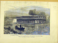 Original Old Antique Print Steamer Victoria Ship Ontario Canada French 1881