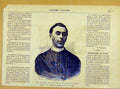 Original Old Antique Print Portrait Segur Saint-Denis Religious Priest 1881