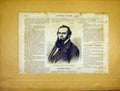 Original Old Antique Print Portrait Stanton United States Minister 1865 19th