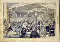 Original Old Antique Print Baden-Baden Pietsch French 1865 19th