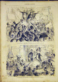 Original Old Antique Print Elections England Phiz Candidate French 1865 19th