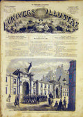 Original Old Antique Print Mairie Mayor Delannoy French 1865 19th