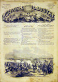 Original Old Antique Print Chalons Cavalry Luneville Military French 1865 19th