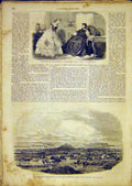 Original Old Antique Print Vaudeville Theatre Guernesy Fishing French 1865 19th