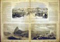Old Antique Print Military Manoeuvres Chalons Malta Rio-De-Janiero 1865 19th