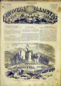 Original Old Antique Print Fete Scottish Scotalnd Braemar Clans French 1865 19th