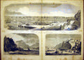Original Old Antique Print Ships Indoustan Navy Military Madeleine 1865 19th