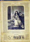 Original Old Antique Print Portrait King Henry England Gilbert French 1865 19th