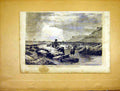 Original Old Antique Print Fishermen Crabs Fishing Sea Duncan French 1865 19th