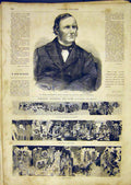Original Old Antique Print Portrait M'Culloch United States War India Saiva 1865