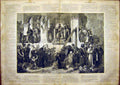 Original Old Antique Print Swoboda Fine Art Frederic Barbaric Historic 1865