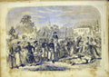 Original Old Antique Print Ceremony Doseh Cairo Egypt Africa French 1865 19th