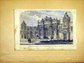 Original Old Antique Print Palace Sultan Constantinople French 1865 Victorian
