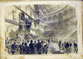 Original Old Antique Print Italian Parliament King Victor-Emmanuel 1865 19th
