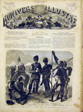 Original Old Antique Print Austrian Troops Tyrol Military French 1866 Victorian