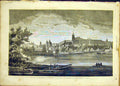 Original Old Antique Print Castle Hradschin Aszmus French 1866 Fine Art 19th