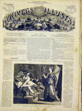 Original Old Antique Print Rome Regnault Fine Art French 1866 19th