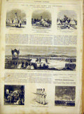 Original Old Antique Print Chalons Troops Military Army French 1866 Victorian